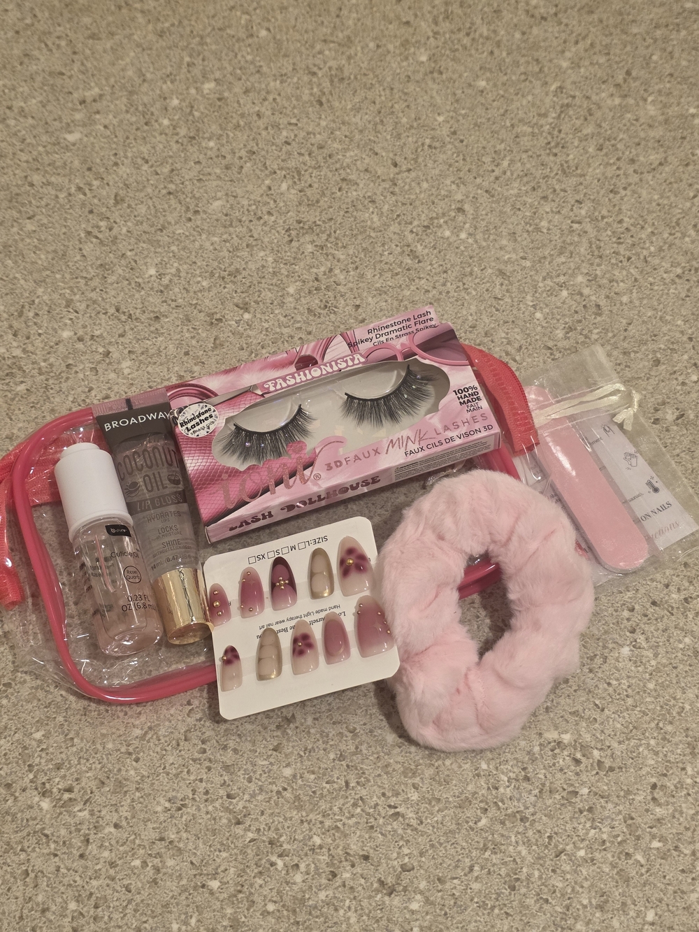 Faux Mink Lashes & Pink Beauty Kit